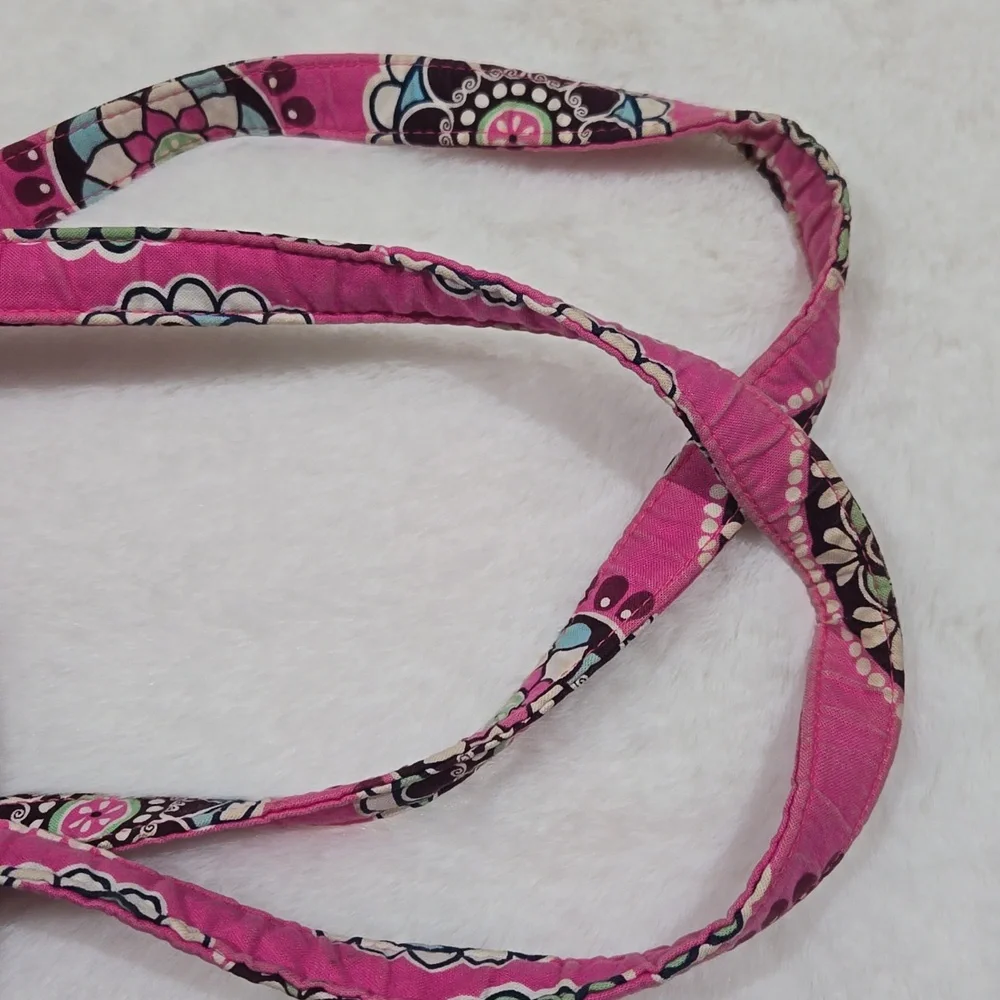 Vera Bradley large computer, book bag. Pink, blue, green, white, burgundy